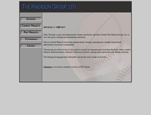 Tablet Screenshot of madisongroupltd.com